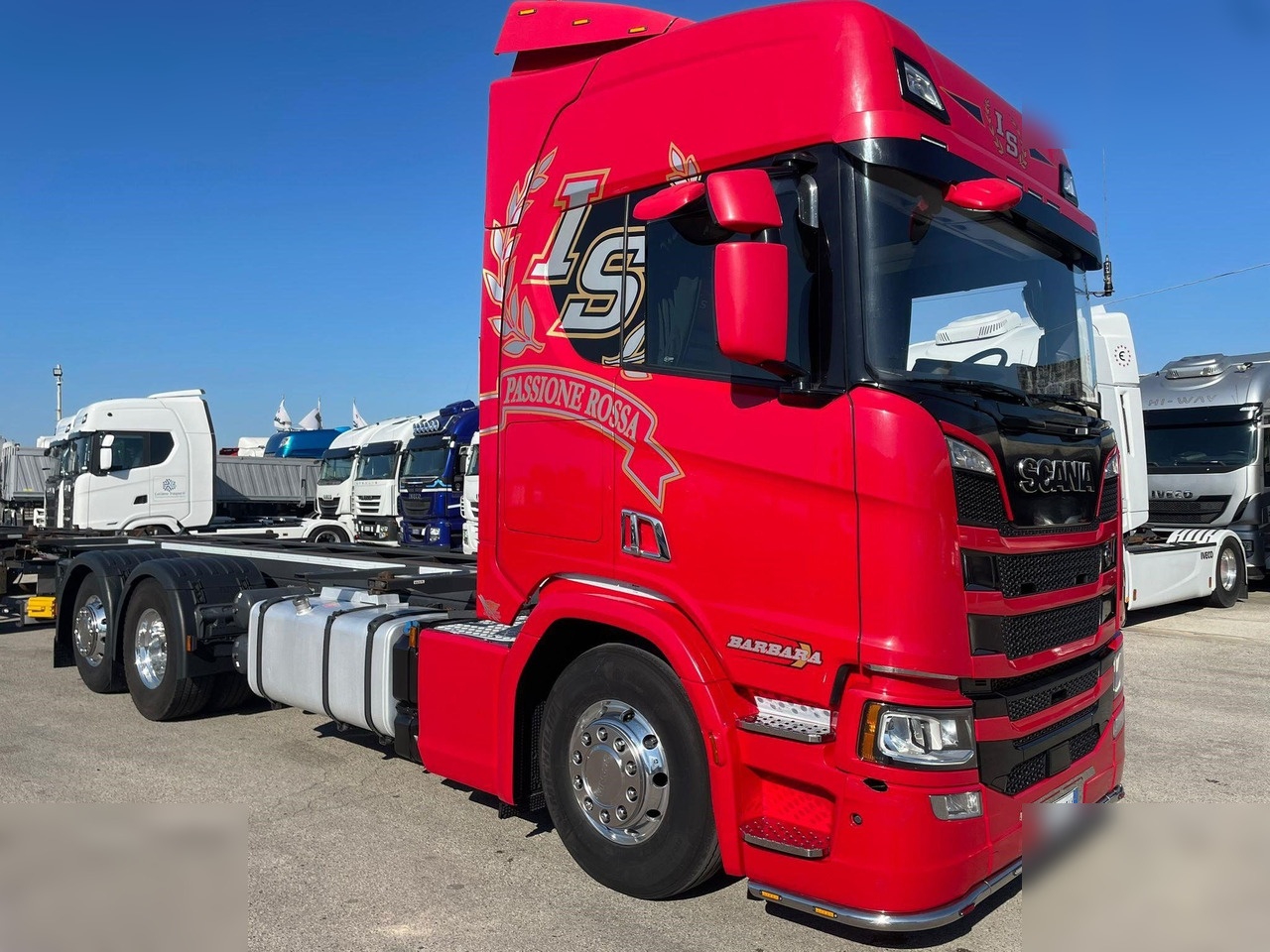 SCANIA R450 - Φορτηγό μεταφοράς εμπορευματοκιβωτίων/ Κινητό αμάξωμα: φωτογραφία 1 SCANIA R450 - Φορτηγό μεταφοράς εμπορευματοκιβωτίων/ Κινητό αμάξωμα: φωτογραφία 1
