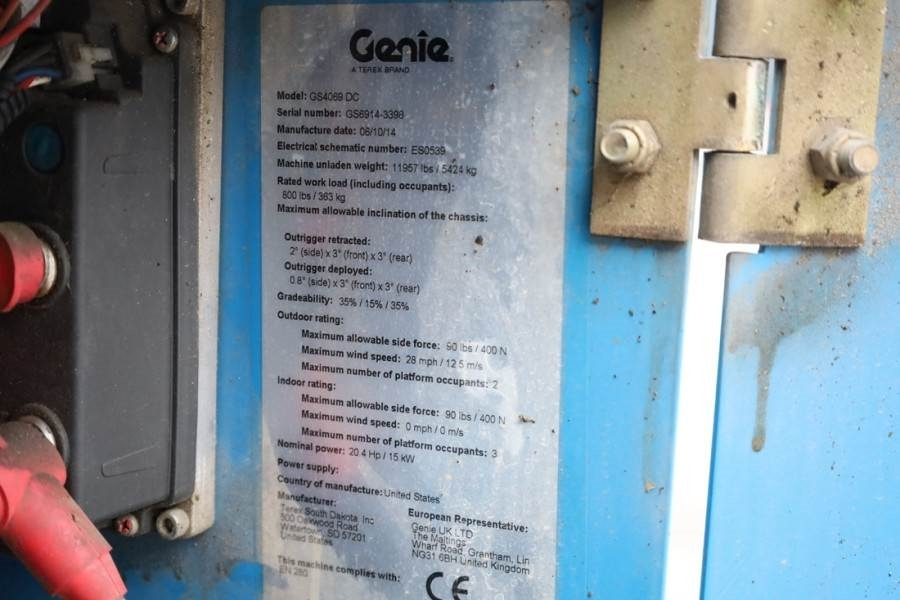 Ψαλιδωτό ανυψωτικό Genie GS4069 Electric, 14m Working Height, 363kg Capacit: φωτογραφία 6 Ψαλιδωτό ανυψωτικό Genie GS4069 Electric, 14m Working Height, 363kg Capacit: φωτογραφία 6