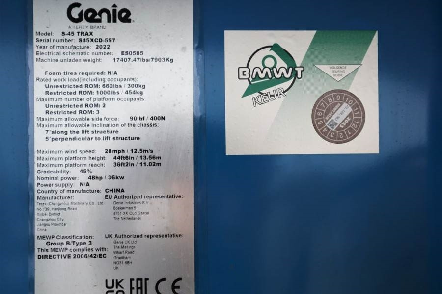 Genie S45XC Trax Valid inspection, *Guarantee! Diesel, 4 - Τηλεσκοπικό ανυψωτικό: φωτογραφία 5 Genie S45XC Trax Valid inspection, *Guarantee! Diesel, 4 - Τηλεσκοπικό ανυψωτικό: φωτογραφία 5