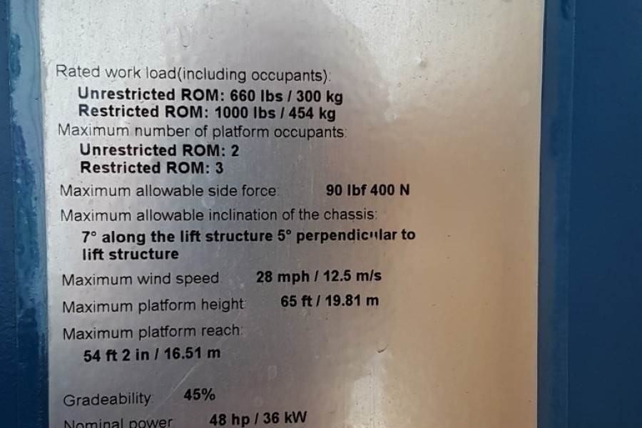 Genie S65XC Valid inspection, *Guarantee! Diesel, 4x4 Dr - Τηλεσκοπικό ανυψωτικό: φωτογραφία 4 Genie S65XC Valid inspection, *Guarantee! Diesel, 4x4 Dr - Τηλεσκοπικό ανυψωτικό: φωτογραφία 4