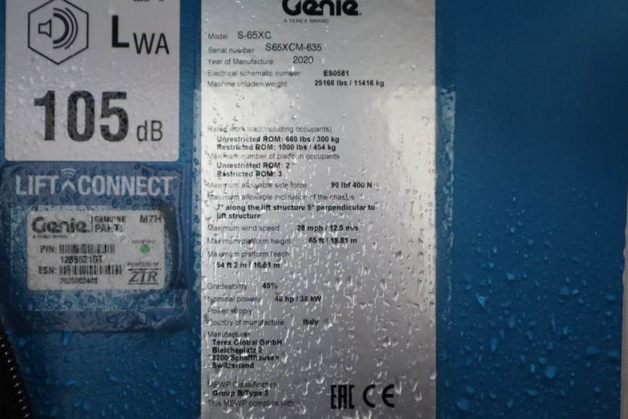 Μίσθωση Genie S65XC Valid inspection, *Guarantee! Diesel, 4x4 Dr  Genie S65XC Valid inspection, *Guarantee! Diesel, 4x4 Dr: φωτογραφία 6