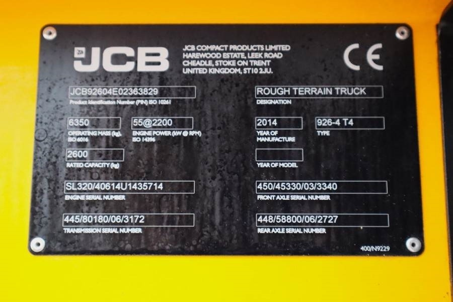 JCB 926 Valid inspection, *Guarantee! Diesel, 4x4 Driv - Φορτηγό ανωμάλου εδάφους: φωτογραφία 5 JCB 926 Valid inspection, *Guarantee! Diesel, 4x4 Driv - Φορτηγό ανωμάλου εδάφους: φωτογραφία 5
