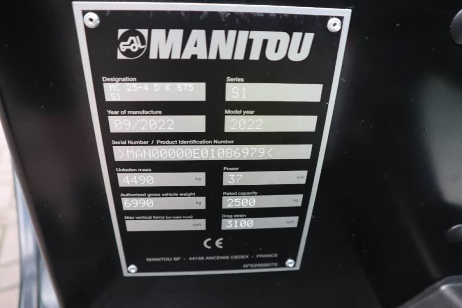 Manitou MC25-4 Valid Inspection, *Guarantee, Diesel, 4x4 D - Φορτηγό ανωμάλου εδάφους: φωτογραφία 5 Manitou MC25-4 Valid Inspection, *Guarantee, Diesel, 4x4 D - Φορτηγό ανωμάλου εδάφους: φωτογραφία 5