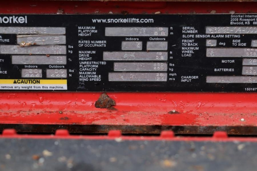 Snorkel SJ3219E Valid inspection, *Guarantee! Electric, 7, - Ψαλιδωτό ανυψωτικό: φωτογραφία 4 Snorkel SJ3219E Valid inspection, *Guarantee! Electric, 7, - Ψαλιδωτό ανυψωτικό: φωτογραφία 4