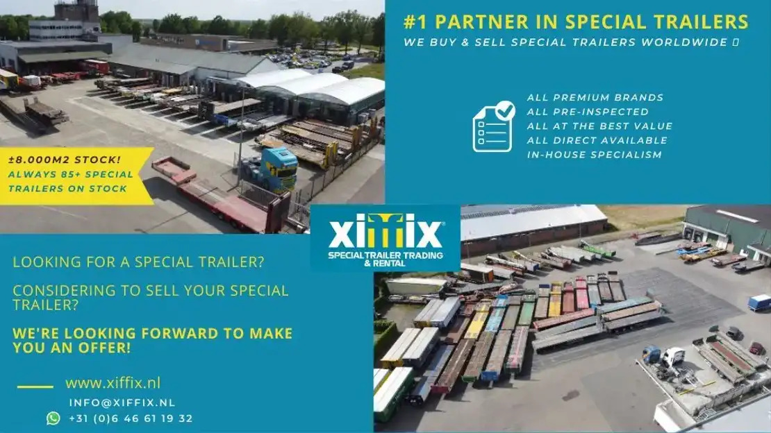 Επικαθήμενο πλατφόρμα/ Καρότσα Floor 3-ass. Vlakke uitschuifbare oplegger / 2x gestuurd / 13907: φωτογραφία 12