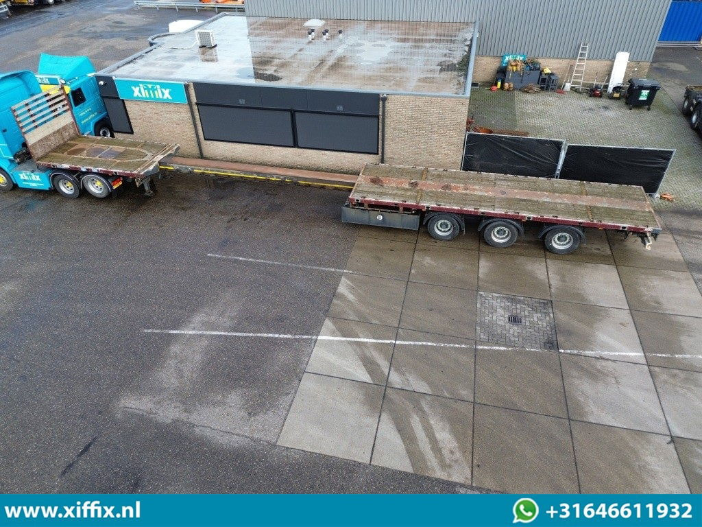 Meusburger 3-ass. Vlakke uitschuifbare oplegger / 3x gestuurd - Επικαθήμενο πλατφόρμα/ Καρότσα: φωτογραφία 2 Meusburger 3-ass. Vlakke uitschuifbare oplegger / 3x gestuurd - Επικαθήμενο πλατφόρμα/ Καρότσα: φωτογραφία 2