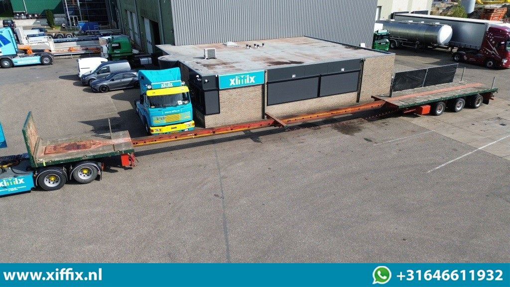 Nooteboom 3-ass. Vlakke dubbel 2x uitschuifbare oplegger / 3x gestuurd - Επικαθήμενο πλατφόρμα/ Καρότσα: φωτογραφία 1 Nooteboom 3-ass. Vlakke dubbel 2x uitschuifbare oplegger / 3x gestuurd - Επικαθήμενο πλατφόρμα/ Καρότσα: φωτογραφία 1