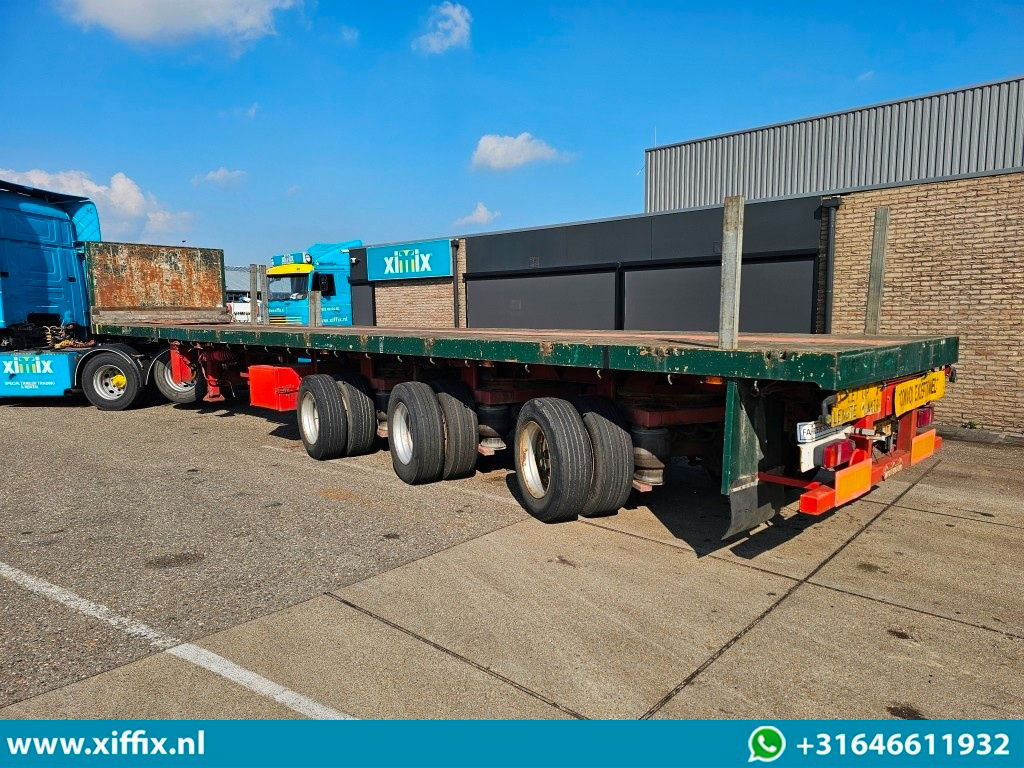 Nooteboom 3-ass. Vlakke dubbel 2x uitschuifbare oplegger / 3x gestuurd - Επικαθήμενο πλατφόρμα/ Καρότσα: φωτογραφία 4 Nooteboom 3-ass. Vlakke dubbel 2x uitschuifbare oplegger / 3x gestuurd - Επικαθήμενο πλατφόρμα/ Καρότσα: φωτογραφία 4