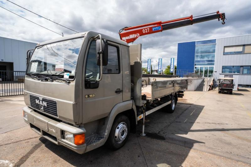 MAN 8.163 BB- MAXILIFT 027 - Φορτηγό με ανοιχτή καρότσα, Φορτηγό με γερανό: φωτογραφία 1 MAN 8.163 BB- MAXILIFT 027 - Φορτηγό με ανοιχτή καρότσα, Φορτηγό με γερανό: φωτογραφία 1