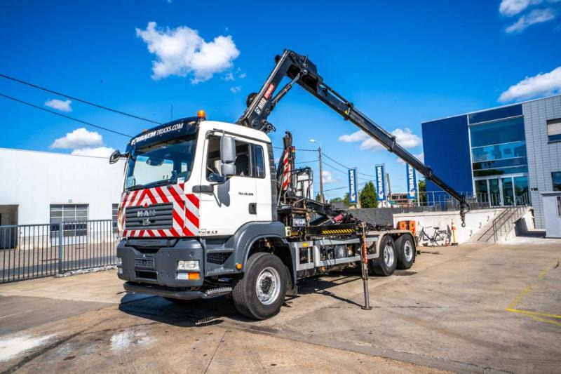 MAN TGA 26.320 BL -6X2-4+HIAB 122 E3 HIDUO - Φορτηγό φόρτωσης γάντζου, Φορτηγό με γερανό: φωτογραφία 1 MAN TGA 26.320 BL -6X2-4+HIAB 122 E3 HIDUO - Φορτηγό φόρτωσης γάντζου, Φορτηγό με γερανό: φωτογραφία 1