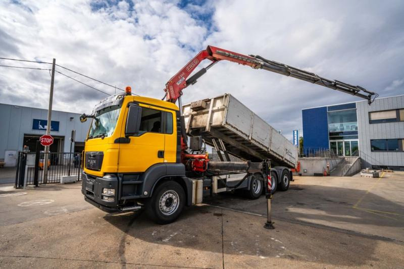 MAN TGS 32.400 BL + Fassi 245A/5x - Φορτηγό ανατρεπόμενο, Φορτηγό με γερανό: φωτογραφία 1 MAN TGS 32.400 BL + Fassi 245A/5x - Φορτηγό ανατρεπόμενο, Φορτηγό με γερανό: φωτογραφία 1