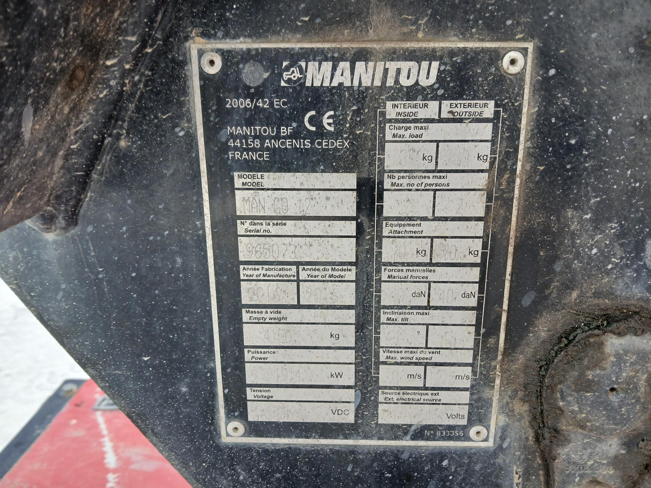 Καλαθοφόρο ανυψωτικό MANITOU MAN GO 12: φωτογραφία 10