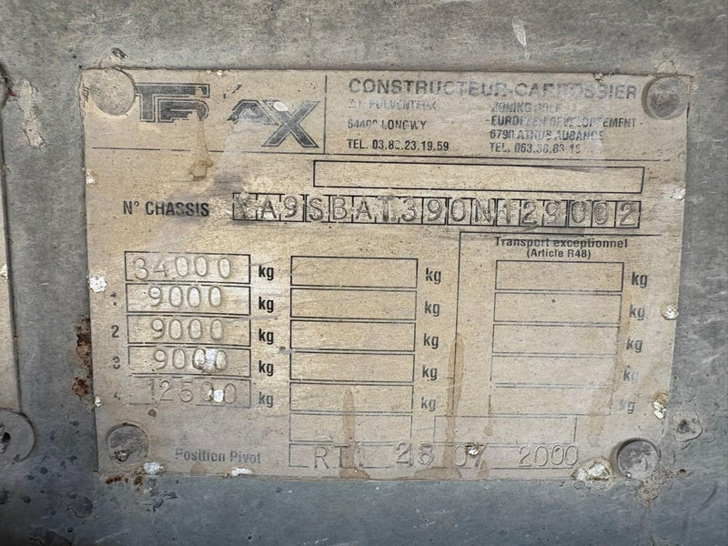 Μίσθωση Fruehauf ONCRK22-110A (REMORQUE FRANCAIS / FRENCH TRAILER / DRUM BRAKES / FREINS TAMBOURS) Fruehauf ONCRK22-110A (REMORQUE FRANCAIS / FRENCH TRAILER / DRUM BRAKES / FREINS TAMBOURS): φωτογραφία 17