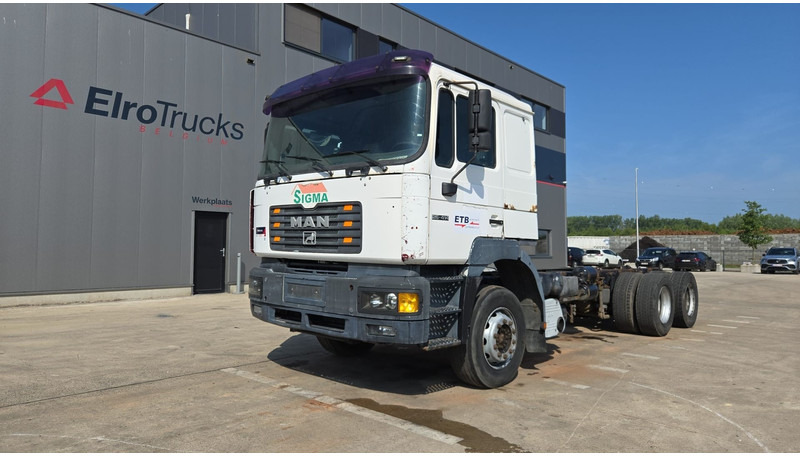 MAN 26.414 (6X4 / 6 CYLINDER / MANUAL GEARBOX / 10 TYRES / LONG CHASSIS / EURO 2) - Φορτηγό σασί: φωτογραφία 1 MAN 26.414 (6X4 / 6 CYLINDER / MANUAL GEARBOX / 10 TYRES / LONG CHASSIS / EURO 2) - Φορτηγό σασί: φωτογραφία 1