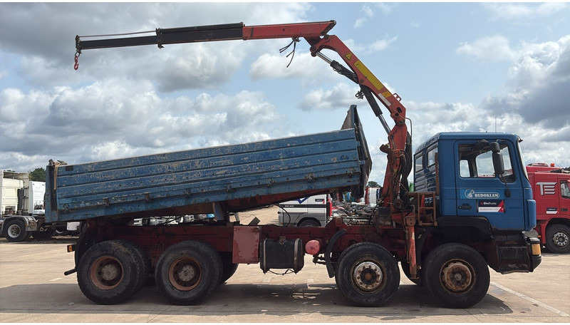 MAN 35.362 (6 CYLINDER / MANUAL PUMP / 8X4 / FALFINGER CRANE PK80 / STEEL SUSP.) - Φορτηγό ανατρεπόμενο, Φορτηγό με γερανό: φωτογραφία 5 MAN 35.362 (6 CYLINDER / MANUAL PUMP / 8X4 / FALFINGER CRANE PK80 / STEEL SUSP.) - Φορτηγό ανατρεπόμενο, Φορτηγό με γερανό: φωτογραφία 5