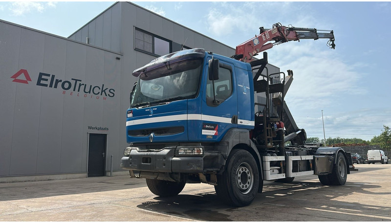 Renault KERAX 420 (HMF 1683 K2 / BE TRUCK / LAMES / GRAND PONT / BOITE MANUELLE) - Φορτηγό φόρτωσης γάντζου, Φορτηγό με γερανό: φωτογραφία 1 Renault KERAX 420 (HMF 1683 K2 / BE TRUCK / LAMES / GRAND PONT / BOITE MANUELLE) - Φορτηγό φόρτωσης γάντζου, Φορτηγό με γερανό: φωτογραφία 1