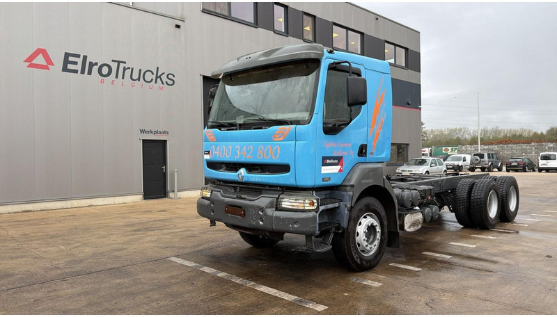 Renault KERAX 420 (LAMES / GRAND PONT / STEEL SUSP. / BIG AXLE / MANUAL GEARBOX / BOITE MANUELLE) - Φορτηγό σασί: φωτογραφία 1 Renault KERAX 420 (LAMES / GRAND PONT / STEEL SUSP. / BIG AXLE / MANUAL GEARBOX / BOITE MANUELLE) - Φορτηγό σασί: φωτογραφία 1