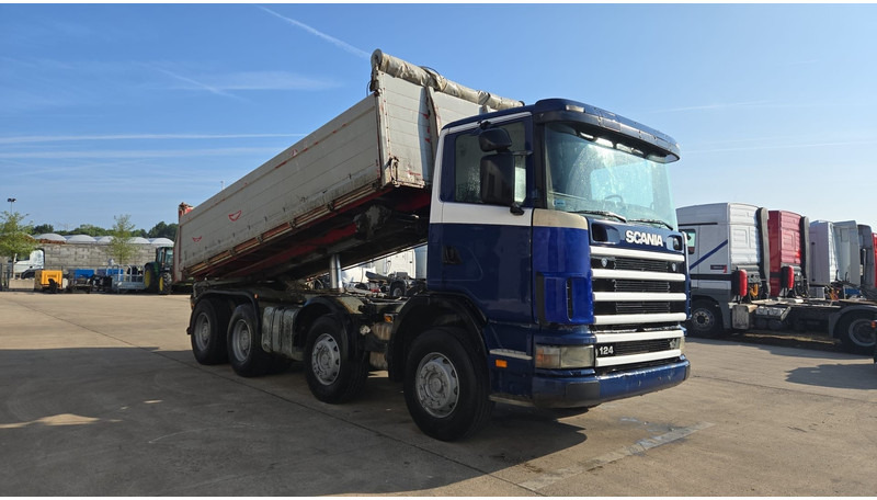 Scania 124-420 (BIG AXLE / GRAND PONT / LAMES / STEEL SUSP. / MANUAL GEARBOX / BOITE MANUELLE) - Φορτηγό ανατρεπόμενο: φωτογραφία 3 Scania 124-420 (BIG AXLE / GRAND PONT / LAMES / STEEL SUSP. / MANUAL GEARBOX / BOITE MANUELLE) - Φορτηγό ανατρεπόμενο: φωτογραφία 3