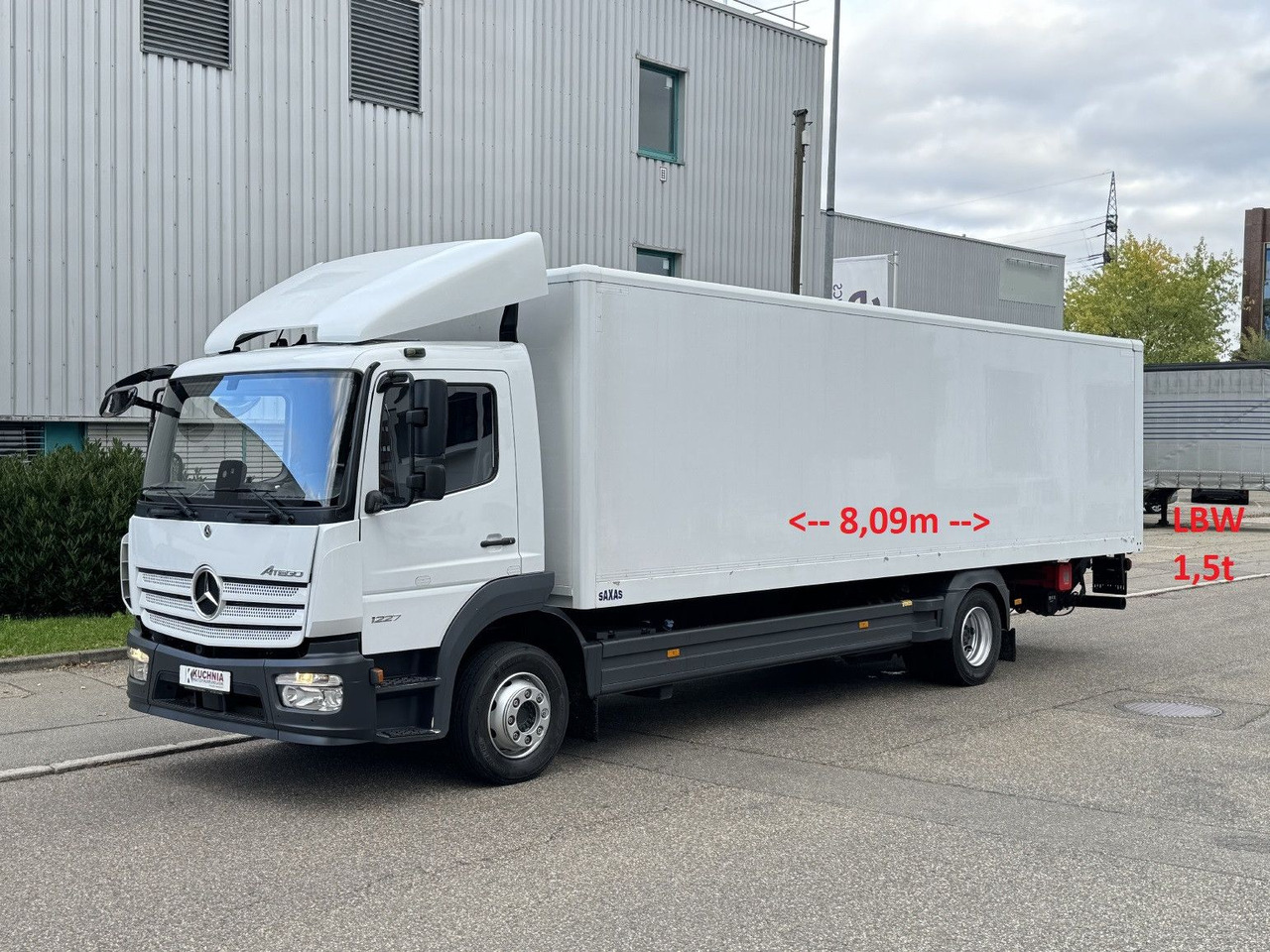 Mercedes-Benz Atego 1227L Koffer 8m LBW Klima Diff. Sperre - Φορτηγό κόφα: φωτογραφία 1 Mercedes-Benz Atego 1227L Koffer 8m LBW Klima Diff. Sperre - Φορτηγό κόφα: φωτογραφία 1