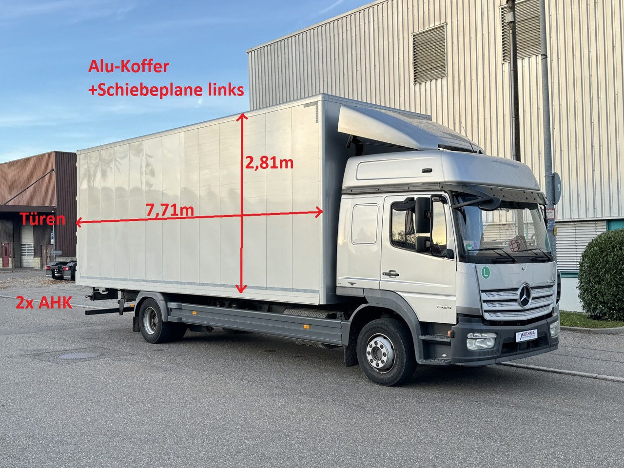 Mercedes-Benz Atego 1524 Alu-Koffer Schiebeplane Gr.Haus ATM - Φορτηγό κόφα: φωτογραφία 1 Mercedes-Benz Atego 1524 Alu-Koffer Schiebeplane Gr.Haus ATM - Φορτηγό κόφα: φωτογραφία 1