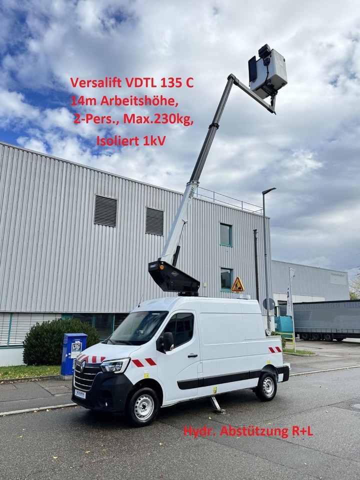 Renault MASTER Versalift VDTL 135 C, 14m 230kg Abstützun - Φορτηγό με εναέρια πλατφόρμα: φωτογραφία 1 Renault MASTER Versalift VDTL 135 C, 14m 230kg Abstützun - Φορτηγό με εναέρια πλατφόρμα: φωτογραφία 1