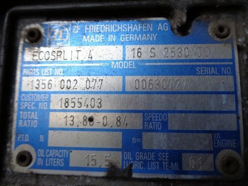 DAF ZF 16S2530 TO DAF - Κιβώτιο ταχυτήτων για Φορτηγό: φωτογραφία 2 DAF ZF 16S2530 TO DAF - Κιβώτιο ταχυτήτων για Φορτηγό: φωτογραφία 2