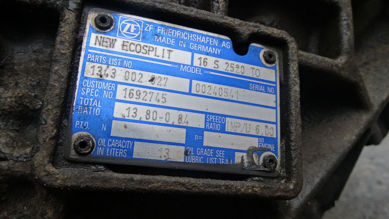 ZF 16S2520 TO Renault - Κιβώτιο ταχυτήτων για Φορτηγό: φωτογραφία 2 ZF 16S2520 TO Renault - Κιβώτιο ταχυτήτων για Φορτηγό: φωτογραφία 2