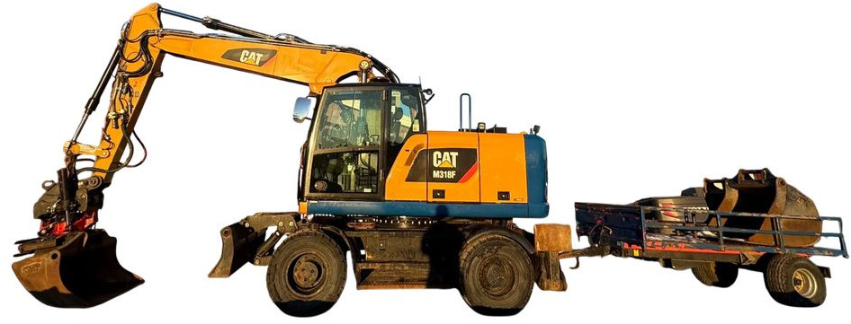 Caterpillar M318F, 2018 ROK, PODPORY + PŁUG, ROTOTILT - Τροχοφόρος εκσκαφέας: φωτογραφία 2 Caterpillar M318F, 2018 ROK, PODPORY + PŁUG, ROTOTILT - Τροχοφόρος εκσκαφέας: φωτογραφία 2