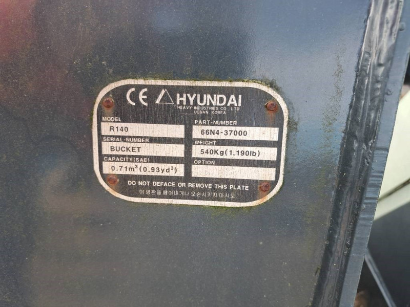 Hyundai Exacavator Digging Bucket 140, 6N4-37000 - Κουβάς για Κατασκευή μηχανήματα: φωτογραφία 3 Hyundai Exacavator Digging Bucket 140, 6N4-37000 - Κουβάς για Κατασκευή μηχανήματα: φωτογραφία 3