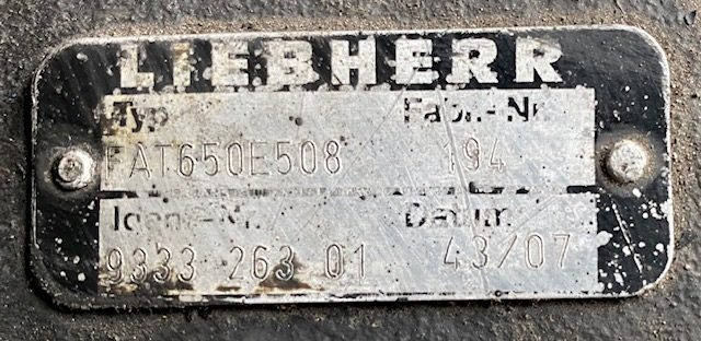 Liebherr Fahrantrieb FAT650E508. ID-Nr.933326301 - ID-Nr.90006861. PR754-990, RL64-1127, LU1050J-1014. #933326301.0194# - Μοτέρ πορείας για Κατασκευή μηχανήματα: φωτογραφία 3 Liebherr Fahrantrieb FAT650E508. ID-Nr.933326301 - ID-Nr.90006861. PR754-990, RL64-1127, LU1050J-1014. #933326301.0194# - Μοτέρ πορείας για Κατασκευή μηχανήματα: φωτογραφία 3
