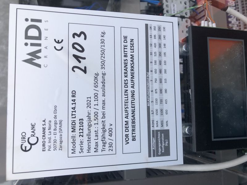 MiDi LT 14 RD - Μικρός αυτοκινούμενος γερανός: φωτογραφία 2 MiDi LT 14 RD - Μικρός αυτοκινούμενος γερανός: φωτογραφία 2