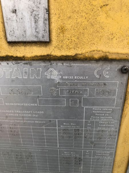 Potain GTMR 336 A - Αυτοανεγειρόμενος γερανός: φωτογραφία 4 Potain GTMR 336 A - Αυτοανεγειρόμενος γερανός: φωτογραφία 4