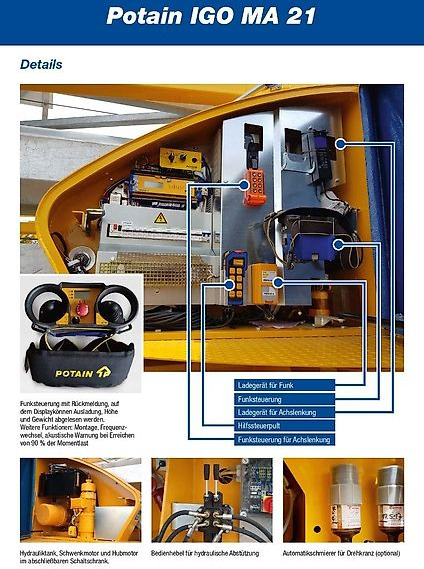 Potain IGO MA 21 - Αυτοανεγειρόμενος γερανός: φωτογραφία 5 Potain IGO MA 21 - Αυτοανεγειρόμενος γερανός: φωτογραφία 5