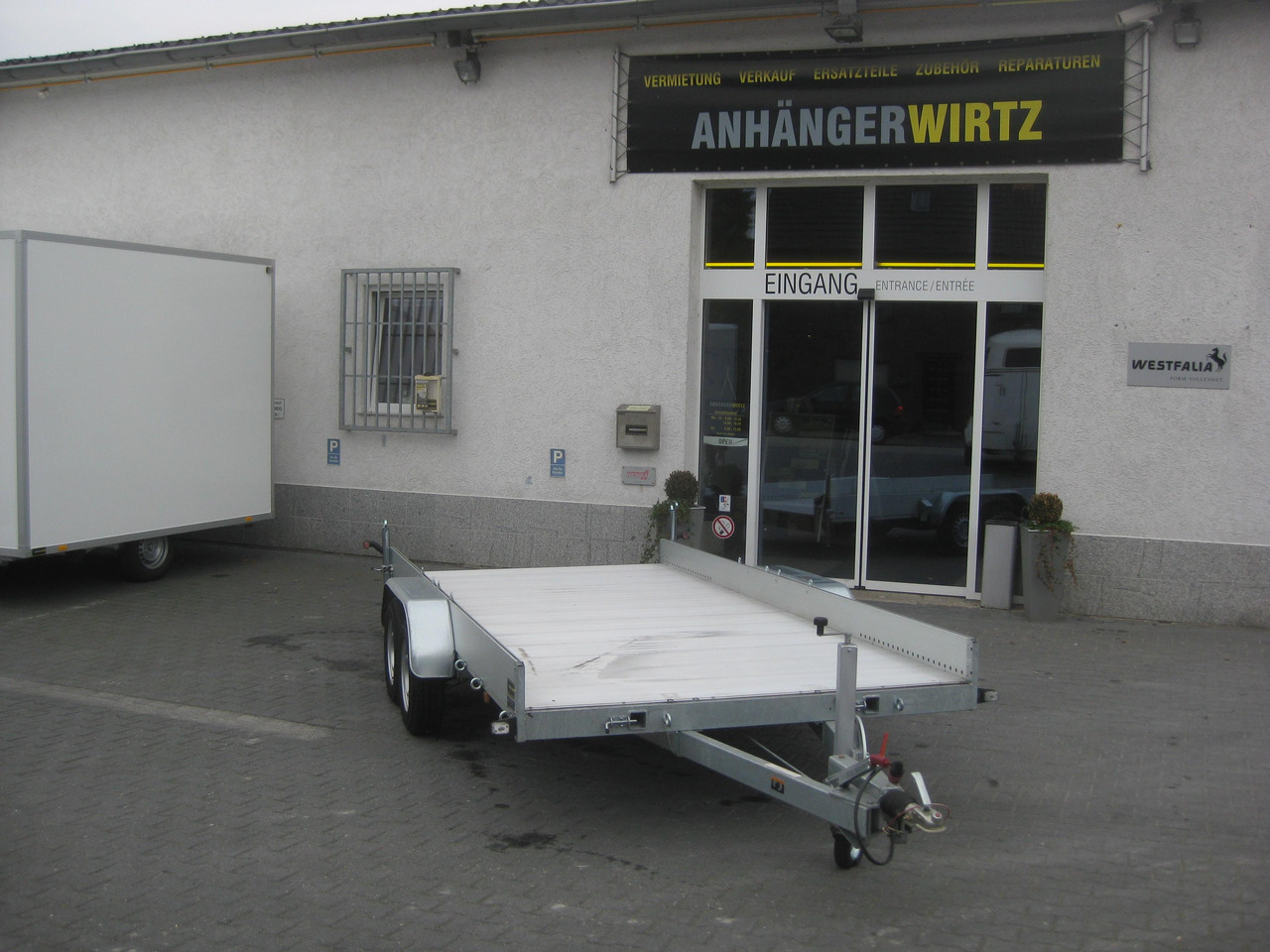 Anssems Transporter AMT 2500 440x190x18cm Aluboden Alurampen Seilwinde 2500kg Modell 22 - Τρέιλερ πλατφόρμα/ Καρότσα: φωτογραφία 1 Anssems Transporter AMT 2500 440x190x18cm Aluboden Alurampen Seilwinde 2500kg Modell 22 - Τρέιλερ πλατφόρμα/ Καρότσα: φωτογραφία 1
