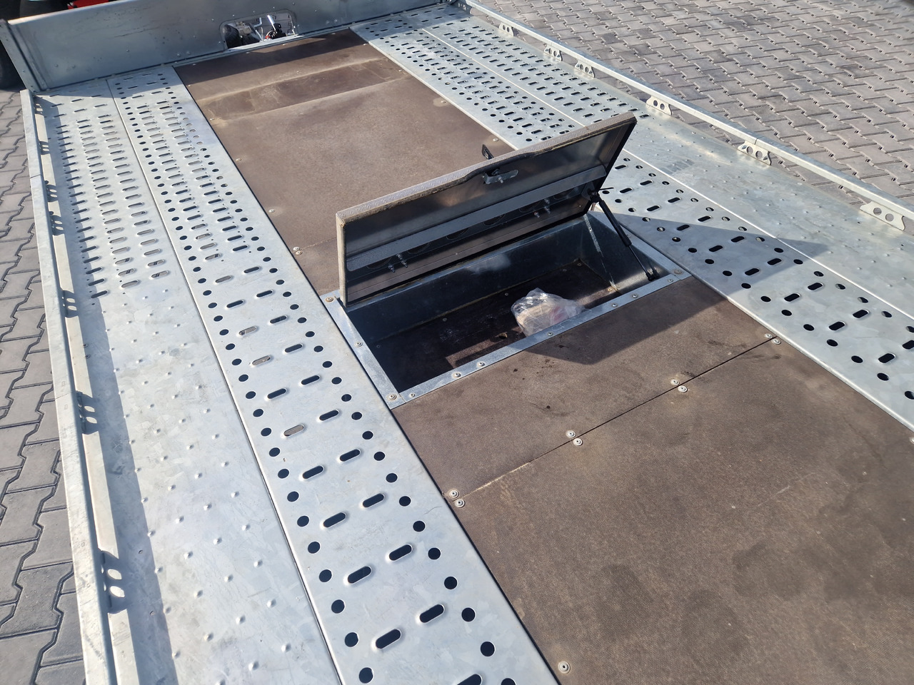 Ρυμούλκα αυτοκινητάμαξα BJT T Transporter 231 550x224cm yellow ankippbar Heckrampe Tridem Alufelgen 10" 3500kg: φωτογραφία 10