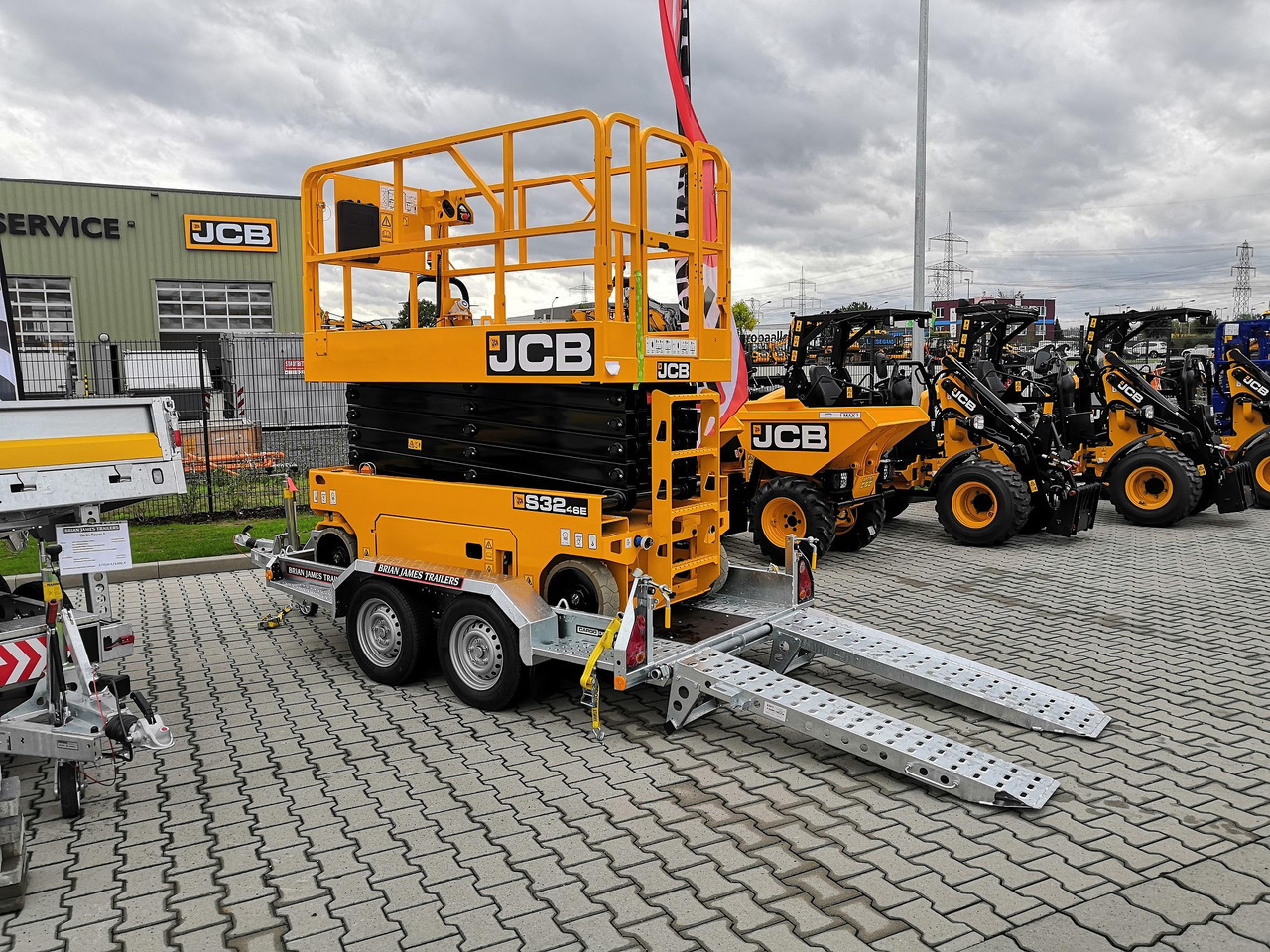 Brian James Digger Plant 543-2813-27 280x130cm Schaufelablage Rampen Reserverad 2700kg Aktion - Τρέιλερ μεταφοράς μηχανημάτων: φωτογραφία 1 Brian James Digger Plant 543-2813-27 280x130cm Schaufelablage Rampen Reserverad 2700kg Aktion - Τρέιλερ μεταφοράς μηχανημάτων: φωτογραφία 1