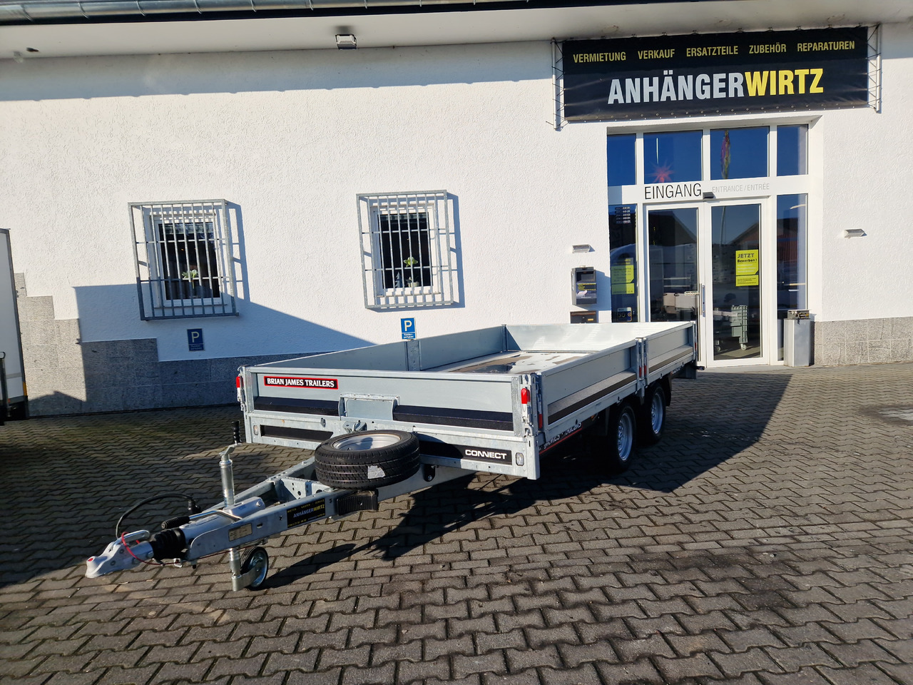 Brian James Trailer Connect 360x215x30cm Blackline Bordwände LED 12" (L) 3500kg - Τρέιλερ πλατφόρμα/ Καρότσα: φωτογραφία 1 Brian James Trailer Connect 360x215x30cm Blackline Bordwände LED 12" (L) 3500kg - Τρέιλερ πλατφόρμα/ Καρότσα: φωτογραφία 1