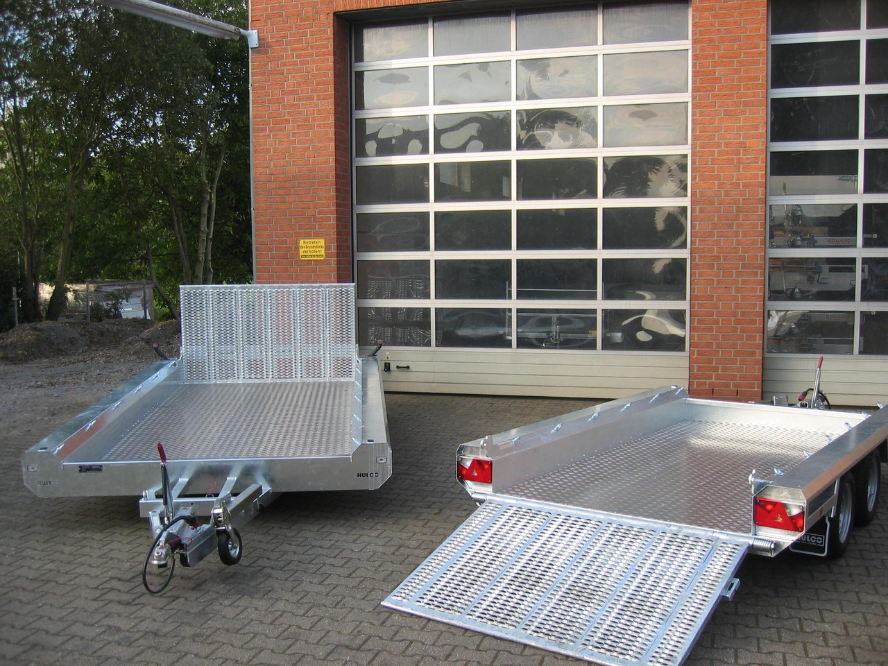 HULCO TERRAX Aluboden 294x150x27cm Heckrampe 100cm (M) 3000kg Abverkauf - Τρέιλερ μεταφοράς μηχανημάτων: φωτογραφία 2 HULCO TERRAX Aluboden 294x150x27cm Heckrampe 100cm (M) 3000kg Abverkauf - Τρέιλερ μεταφοράς μηχανημάτων: φωτογραφία 2