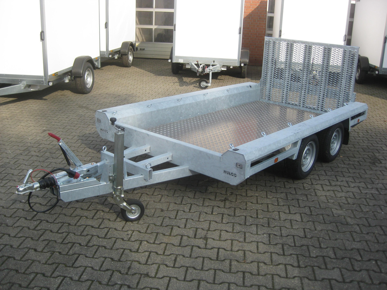 HULCO TERRAX Aluboden 294x150x27cm Heckrampe 100cm (M) 3000kg Abverkauf - Τρέιλερ μεταφοράς μηχανημάτων: φωτογραφία 1 HULCO TERRAX Aluboden 294x150x27cm Heckrampe 100cm (M) 3000kg Abverkauf - Τρέιλερ μεταφοράς μηχανημάτων: φωτογραφία 1