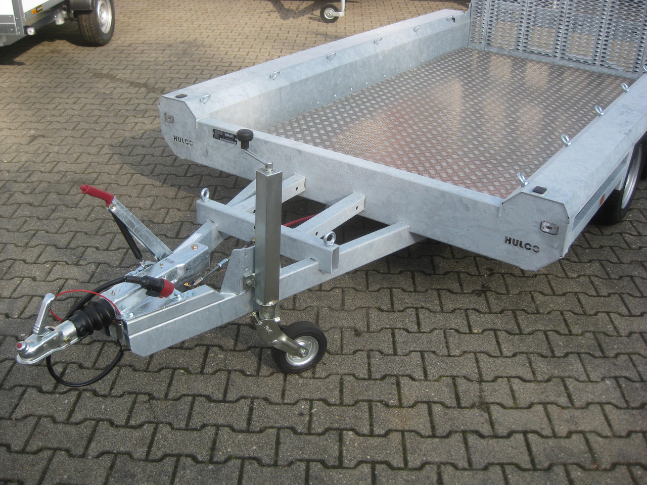 HULCO TERRAX Aluboden 294x150x27cm Heckrampe 150cm (M) 3000kg - Τρέιλερ μεταφοράς μηχανημάτων: φωτογραφία 1 HULCO TERRAX Aluboden 294x150x27cm Heckrampe 150cm (M) 3000kg - Τρέιλερ μεταφοράς μηχανημάτων: φωτογραφία 1