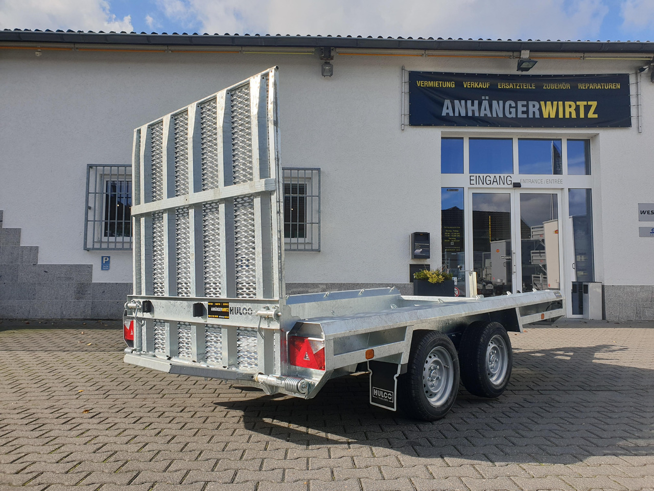 HULCO TERRAX Aluboden 294x150x27cm Heckrampe 150cm (M) 3500kg - Τρέιλερ μεταφοράς μηχανημάτων: φωτογραφία 5 HULCO TERRAX Aluboden 294x150x27cm Heckrampe 150cm (M) 3500kg - Τρέιλερ μεταφοράς μηχανημάτων: φωτογραφία 5