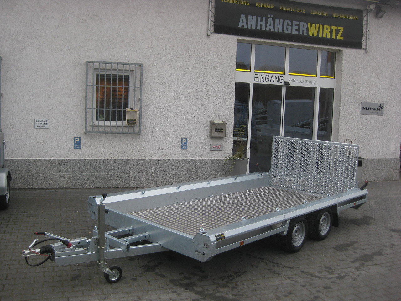 HULCO TERRAX Aluboden 394x180x27cm Heckrampe 150cm (XL) 3500kg - Τρέιλερ μεταφοράς μηχανημάτων: φωτογραφία 2 HULCO TERRAX Aluboden 394x180x27cm Heckrampe 150cm (XL) 3500kg - Τρέιλερ μεταφοράς μηχανημάτων: φωτογραφία 2