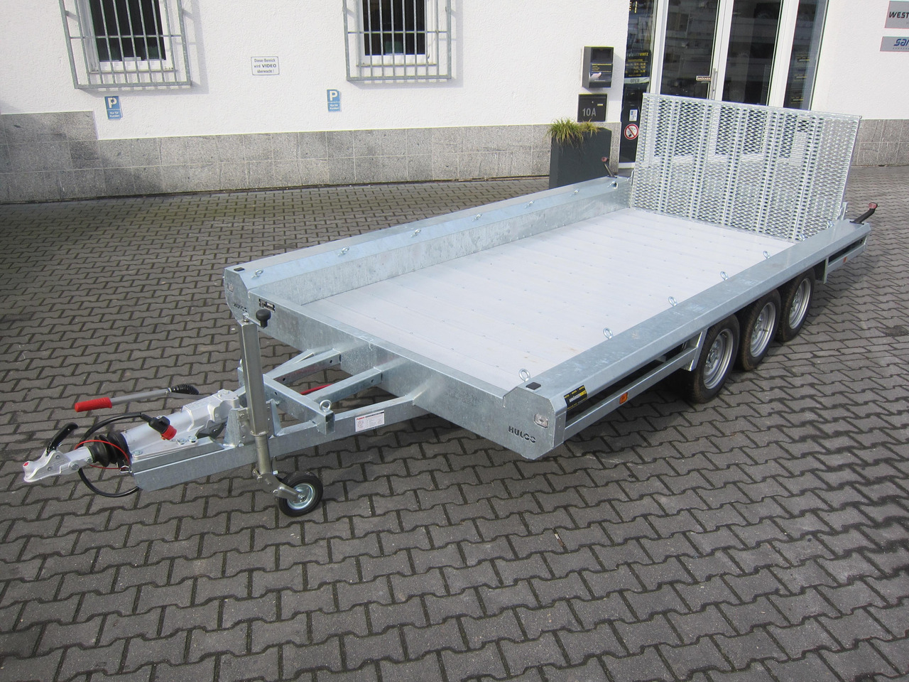 HULCO TERRAX Aluboden 394x188x27cm Heckrampe 100cm Tridem (XL) 3500kg - Τρέιλερ μεταφοράς μηχανημάτων: φωτογραφία 1 HULCO TERRAX Aluboden 394x188x27cm Heckrampe 100cm Tridem (XL) 3500kg - Τρέιλερ μεταφοράς μηχανημάτων: φωτογραφία 1
