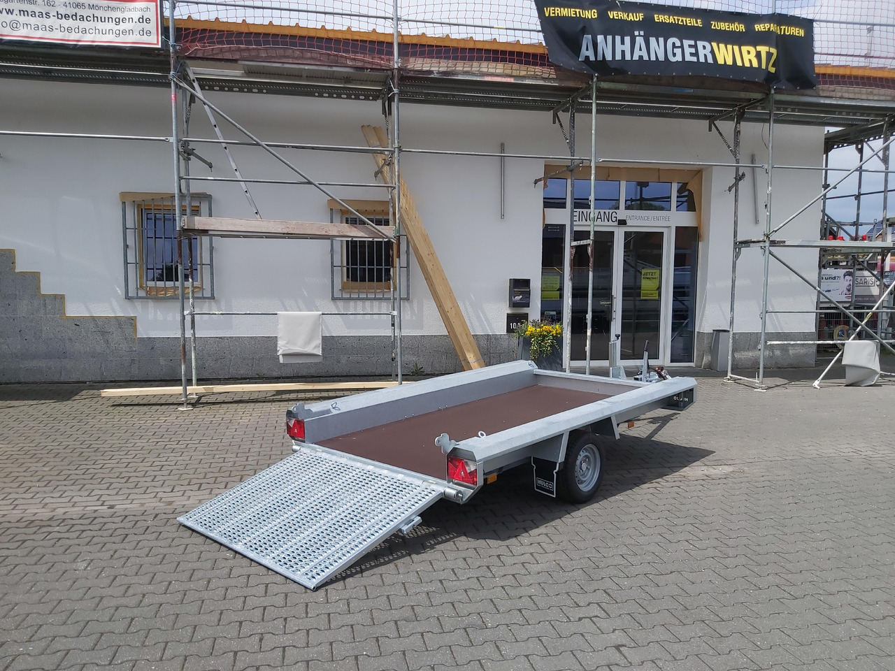 HULCO TERRAX Basic 294x150x27cm Heckrampe 100cm (M) 12" 1800kg - Τρέιλερ μεταφοράς μηχανημάτων: φωτογραφία 2 HULCO TERRAX Basic 294x150x27cm Heckrampe 100cm (M) 12" 1800kg - Τρέιλερ μεταφοράς μηχανημάτων: φωτογραφία 2