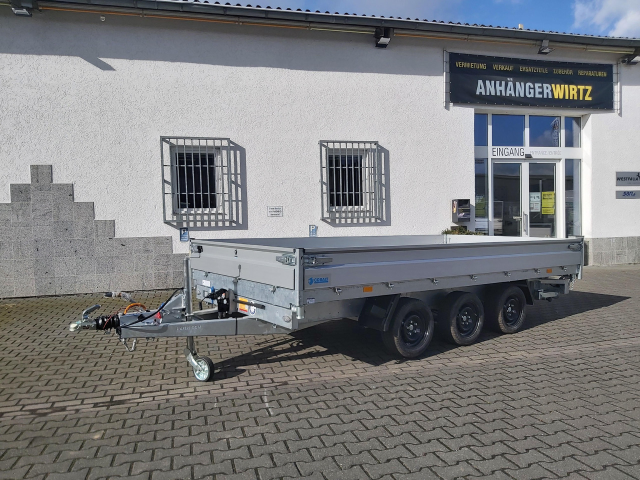 Hapert COBALT HM-3 405x200x30cm Ferro Elektro + NHP Rampen Heckstützen Tridem 3500kg Abverkauf - Ρυμούλκα ανατρεπόμενο: φωτογραφία 2 Hapert COBALT HM-3 405x200x30cm Ferro Elektro + NHP Rampen Heckstützen Tridem 3500kg Abverkauf - Ρυμούλκα ανατρεπόμενο: φωτογραφία 2