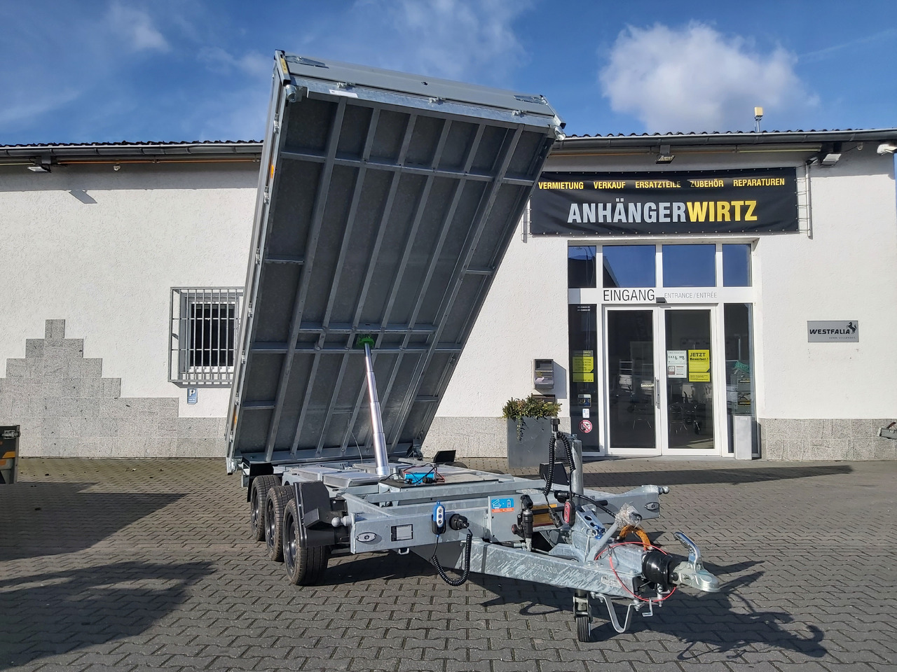 Hapert COBALT HM-3 405x200x30cm Ferro Elektro + NHP Rampen Heckstützen Tridem 3500kg Abverkauf - Ρυμούλκα ανατρεπόμενο: φωτογραφία 5 Hapert COBALT HM-3 405x200x30cm Ferro Elektro + NHP Rampen Heckstützen Tridem 3500kg Abverkauf - Ρυμούλκα ανατρεπόμενο: φωτογραφία 5