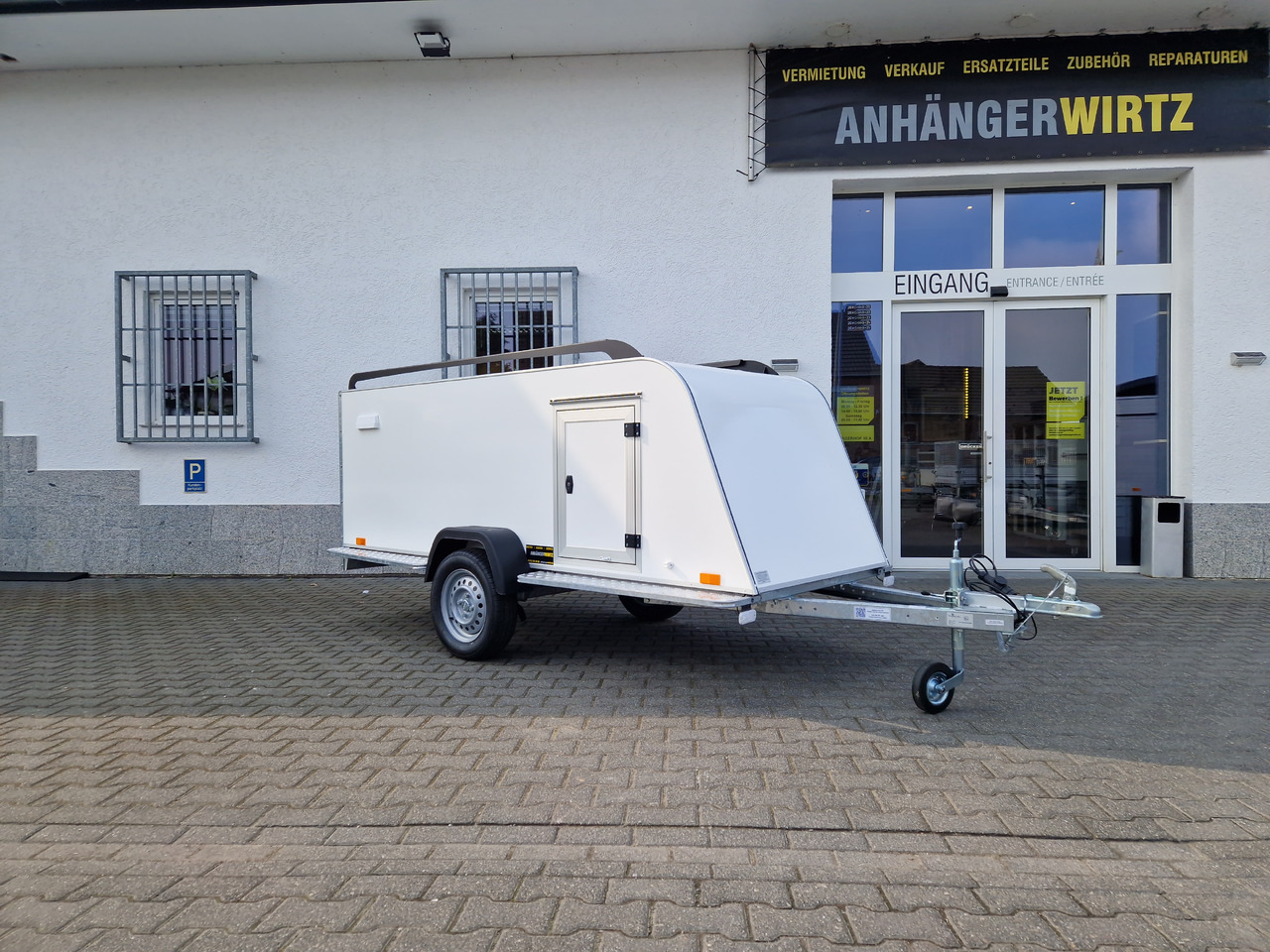 Kofferanhänger TF5 S Midi 300x110x90cm aero Seitentür IL 100km/H 750kg - Ρυμούλκα κόφα: φωτογραφία 1 Kofferanhänger TF5 S Midi 300x110x90cm aero Seitentür IL 100km/H 750kg - Ρυμούλκα κόφα: φωτογραφία 1