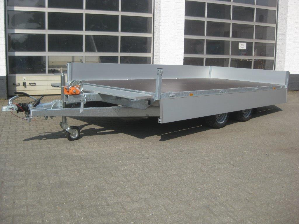 Multi Transporter 406x200x30cm Rampen Seilwinde 13" niedrig Fahrwerk (XL) 2700kg - Τρέιλερ πλατφόρμα/ Καρότσα: φωτογραφία 3 Multi Transporter 406x200x30cm Rampen Seilwinde 13" niedrig Fahrwerk (XL) 2700kg - Τρέιλερ πλατφόρμα/ Καρότσα: φωτογραφία 3