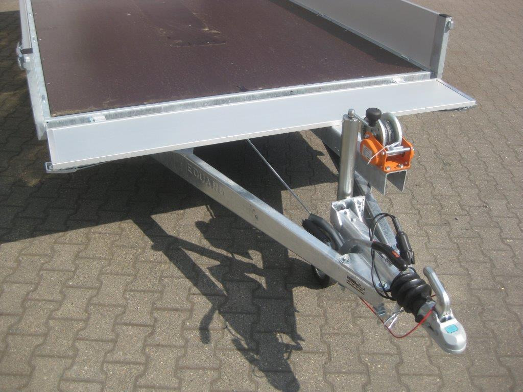 Multi Transporter 406x200x30cm Rampen Seilwinde 13" niedrig Fahrwerk (XL) 2700kg - Τρέιλερ πλατφόρμα/ Καρότσα: φωτογραφία 4 Multi Transporter 406x200x30cm Rampen Seilwinde 13" niedrig Fahrwerk (XL) 2700kg - Τρέιλερ πλατφόρμα/ Καρότσα: φωτογραφία 4