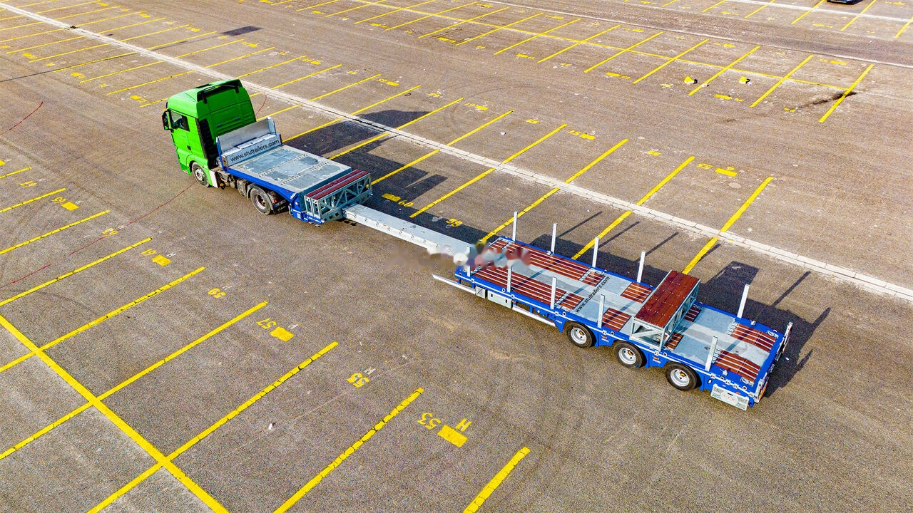 STU 3 Axle Hydraulic Steering Low Loader - Επικαθήμενο με χαμηλό δάπεδο: φωτογραφία 3 STU 3 Axle Hydraulic Steering Low Loader - Επικαθήμενο με χαμηλό δάπεδο: φωτογραφία 3